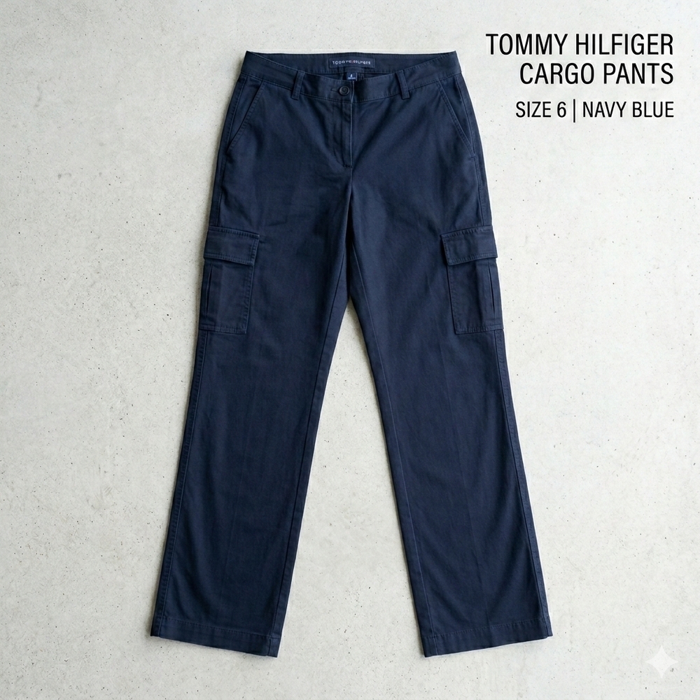 Tommy Hilfiger size 6 cargo pant. Navy blue